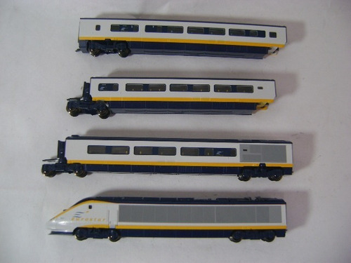 Imagen 3 de 9 de Nico Set Eurostar 8 Coches Art.10-327 Kato N (pmk 01)