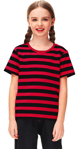 Halloween Freddy Kids Linus Disfraz Niños Negro Rojo Rayas C