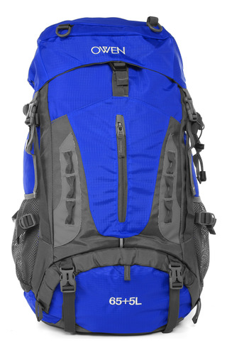 Mochila Camping 65+5lts Antirrobo Cinchas Ajustable Amplia