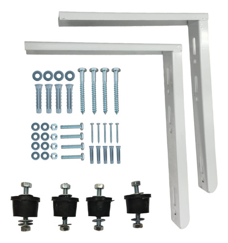 Kit Ménsula Con Tacos +tornillos Aire Acond. 4500/6000frig