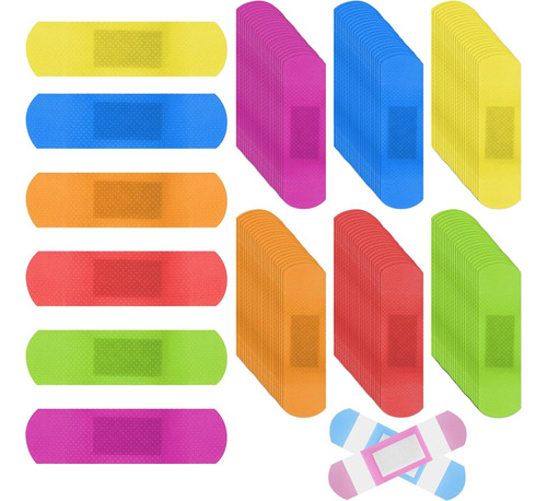 Paquete Curitas Venditas Neon Resistentes Al Agua 40 Piezas