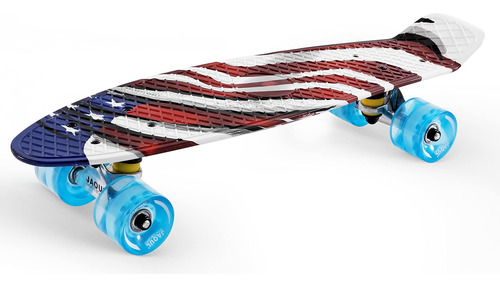 Cruiser - Patineta Para Ninos Con Bandera Estadounidense, Pa