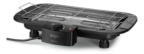 Churrasqueira Elétrica Grelha Elgin Anti fumaça regula temp