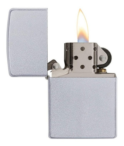 Imagem 3 de 8 de Isqueiro Zippo 205 Classic Metal Satin Original Com Fluido