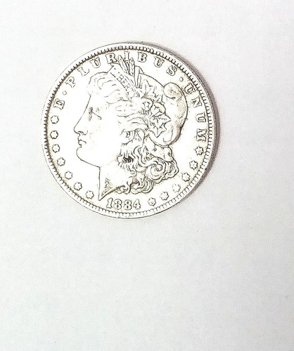 Moneda Antigua 1884 Morgan Dollar, Para Coleccionistas, (Usado)