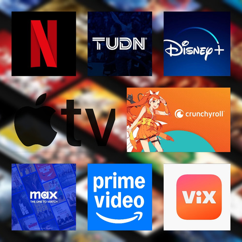 Netflix, Prime Video, Disney+, Hbo Max, Vix, Apple Tv Y Mas