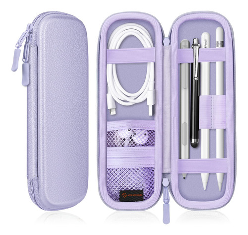 Estojo Para Apple Pencil Fintie Lilac Purple Pu Leather