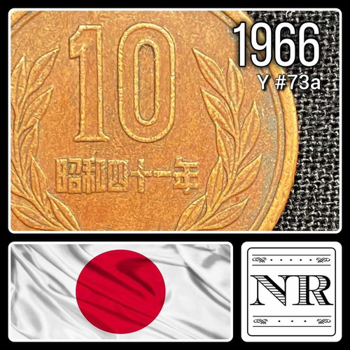 Japon - 10 Yen - Año 1966 (41) - Y #73a - Showa
