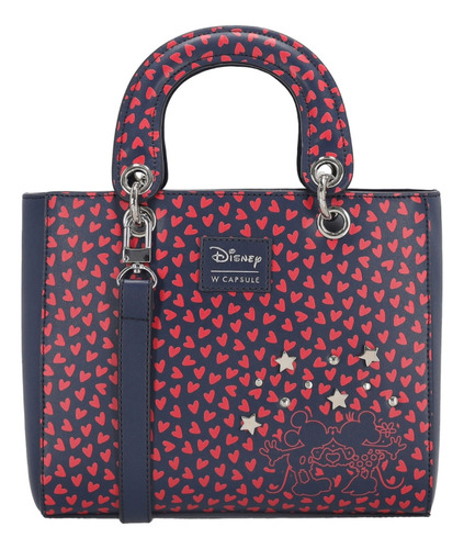 Bolsa Para Mujer Mickey & Minnie W Capsule Azul Hbgeorges5cw Color Azul Marino
