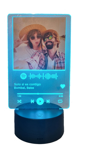 Fotografía Diseño Estilo Spotify Lámpara Led Personalizada