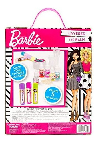 Barbie Make Your Own Layered Lip Balm Kit By Horizon Group 