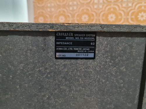 Par Caixa Som Aiwa Sx Nsz22yl Nsx (Usado)