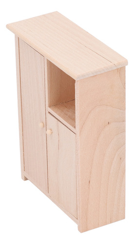 Mueble Para Casa De Muñecas En Miniatura, Accesorio De Mader
