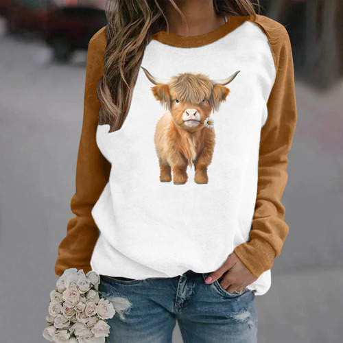 Camisetas En U Para Mujer, A La Moda, Con Estampado De Pecho