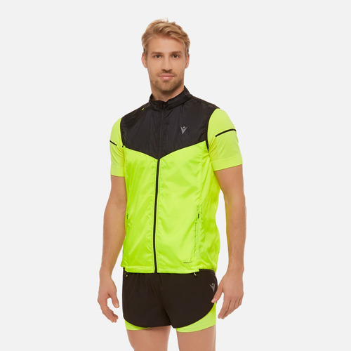 Chaleco Rompevientos De Running Marca Macron Modelo Dennis