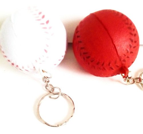 Imagen 2 de 5 de Aurojul-12 Suvenirs.llaveros Pelotas-beisbol De Goma