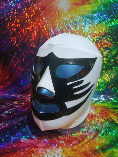 Mascara Luchador Tigre Canadiense Semiprofesional Blanco