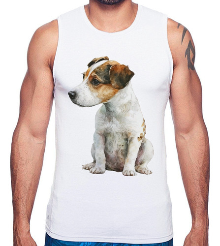 Regata Cachorro Jack Russell Terrier Camiseta Masculina