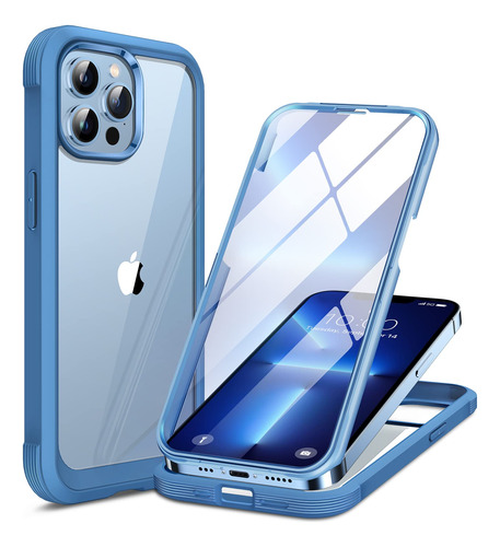 Funda Vidrio Miracase iPhone 13 Pro 6.1 , Estuche Cuerpo