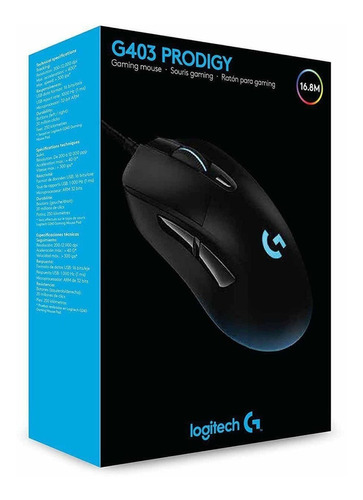 Mouse Gamer Logitech G403 Prodigy Rgb 12000 Dpi Usb