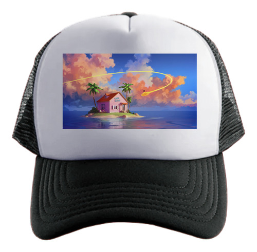 Dragon Ball Kame House Gorra Friki Tu Eres Negro Talle Único Regulable Dragon Ball Kame House