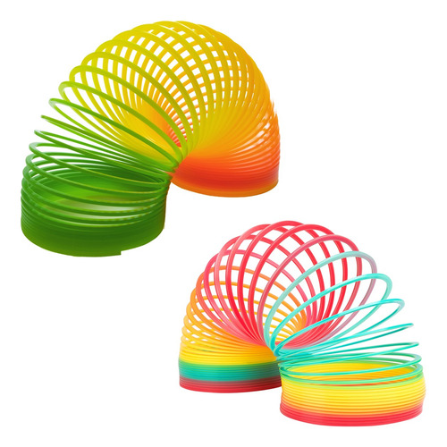Juguete Resorte Gusano Plastico Slinky Resistente Para Niños