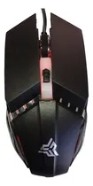 Comprar Ratón óptico USB para videojuegos con LED de color negro