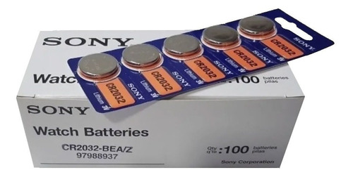 Pilas Sony 3v Cr 2032 Boton Blister 5 Unidades Original