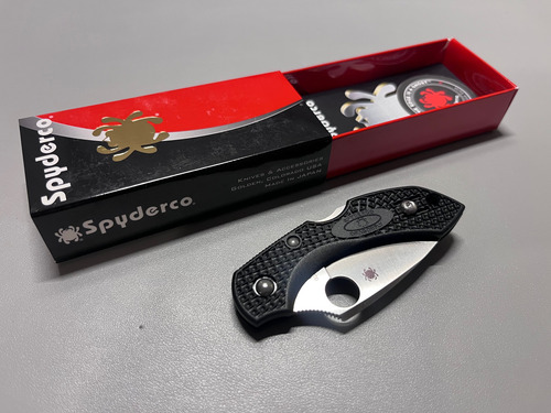 Spyderco Navaja Dragonfly 2 Frn Negra Hoja Lisa Edc Negro