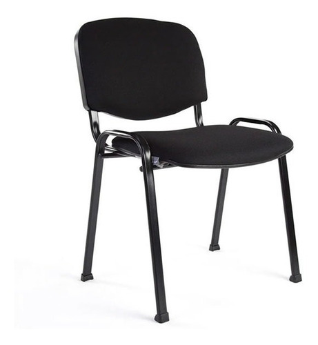 Silla Oficina Portantino Ap40 Apilable Montpellier Negro