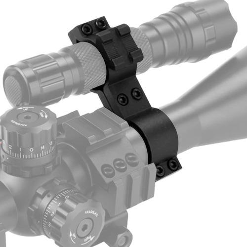 Imagen 3 de 8 de Montaje Soporte Adaptador Linterna Táctica A Tubo De Mira