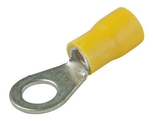 200un Terminal Olhal Rv3.5-5 Amarelo Pré Isolado 4mm - 6mm