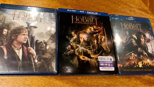 Bluray Original The Hobbit Nuevo Sellado Trilogia