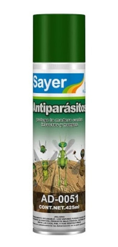 Antiparásitos En Aerosol 425ml Para Madera, Polilla, Gusanos