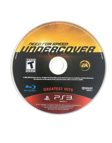 Need For Speed Undercover Ps3 (Reacondicionado)