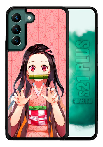 Funda Uso Rudo Diseños Para Samusng S21 Plus Más Complemento Kiimetsu No Yaiiba