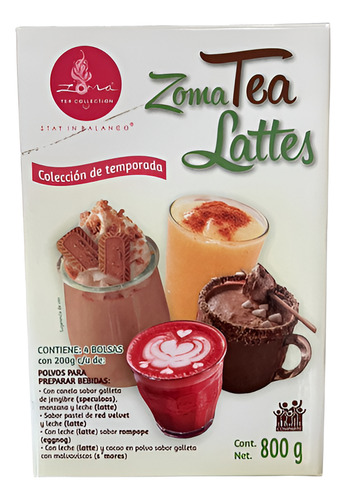 Zoma Collection Tea Lattes 800g 4 Sabores