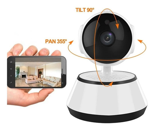 Imagen 8 de 8 de Camara Ip Wifi Alarma Fpv Hd 720p V380 App Sensor Movimiento