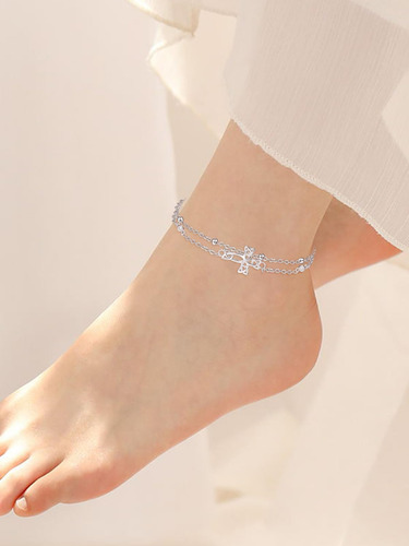 Tobillera Con Cruz Celta Palpitada Para Mujer, Pulseras De