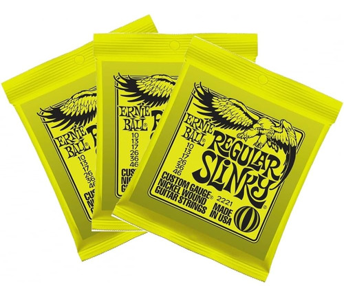 Ernie Ball 2221x3 Regular Slinky 3-set Bundle