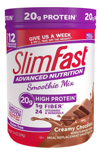 Slimfast Advanced Nutrition Mezcla Cremosa De Batido De Choc