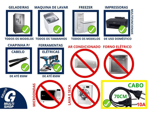 Transformador 2000va 110v 220v Bivolt Com Proteção