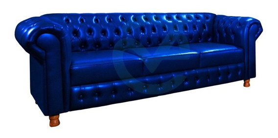 Sofa Chesterfield Azul | MercadoLivre ?
