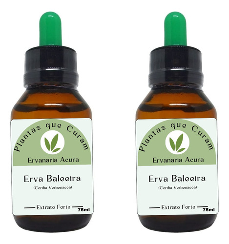 2 Extratos De Erva Baleeira 75ml - Artrite / Artrose