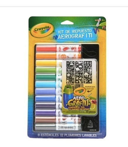 Kit De Repuestos Refil Aerografiti Crayola Original