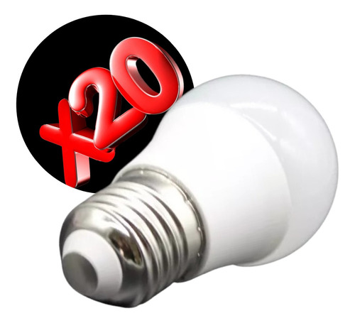 Pack De 20 Focos Bombilla 3w Led Luz Blanca Env Gratis E27 