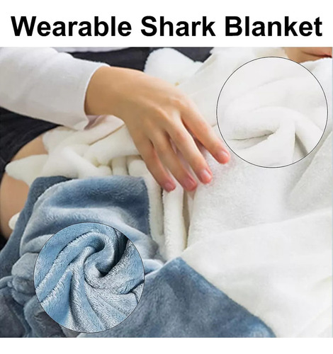 Bolsa De Dormir Cartoon Shark, Pijama, Cobertor, 210 X 90 Cm