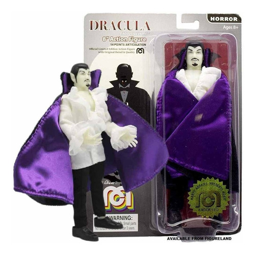 Dracula Glow Dark Real Clothes Mego 8 Inch Orig Collectoys