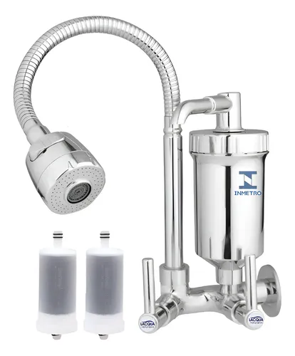 Torneira Filtro Cozinha Gourmet Parede Luxo 100% Metal Cromado Metal