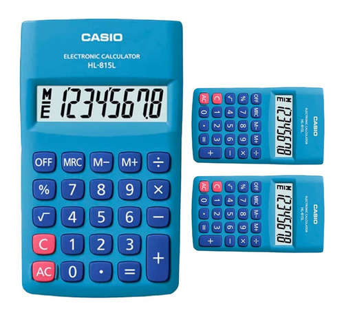 Imagen 3 de 6 de Calculadora Casio Hl-815 Colores Surtidos Relojesymas